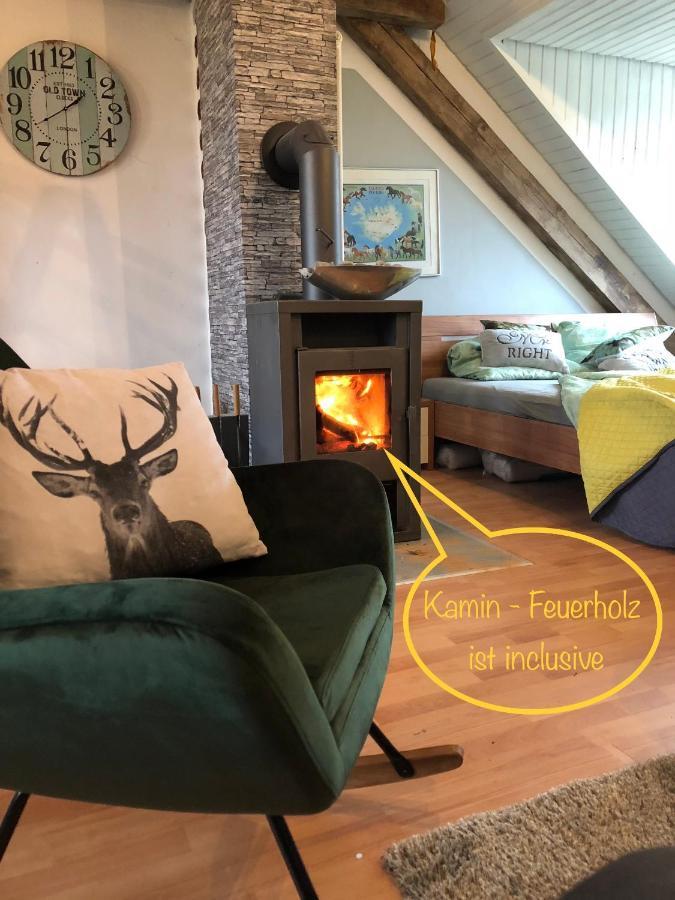 Hof Vierzehnender Im Hohen Venn - 70Qm Fachwerk-Studio - Grosses Wohn-Schlafzimmer Mit Dachterrasse Und Kaminofen - Separate Kueche - Perfekt Fuer Paare - Monschau - Eifel - Hunde Willkommen - Islandpferde Esterno foto