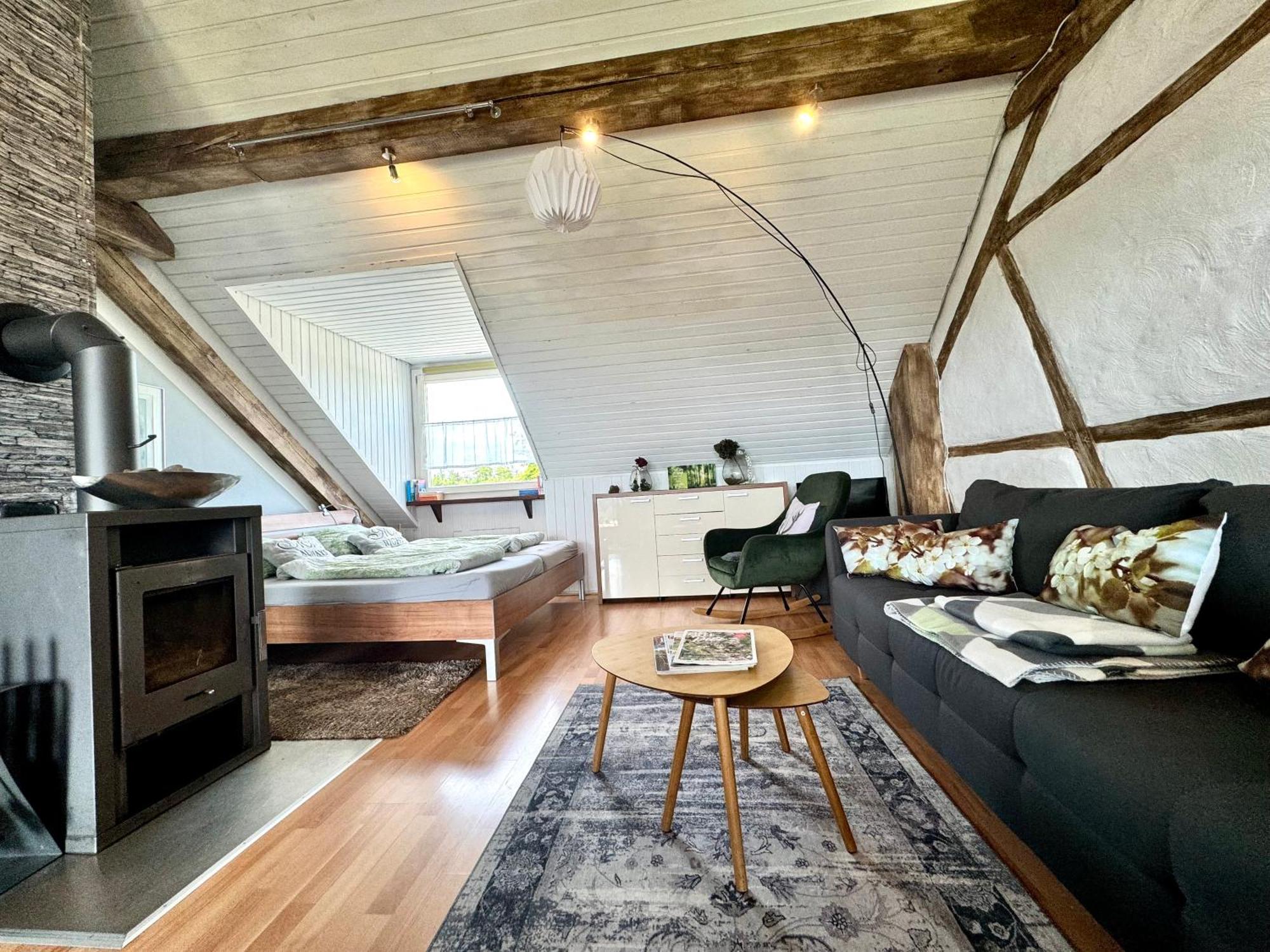 Hof Vierzehnender Im Hohen Venn - 70Qm Fachwerk-Studio - Grosses Wohn-Schlafzimmer Mit Dachterrasse Und Kaminofen - Separate Kueche - Perfekt Fuer Paare - Monschau - Eifel - Hunde Willkommen - Islandpferde Esterno foto